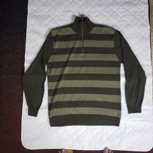 Unionbay brand zip collar long sleeve olive/forest
